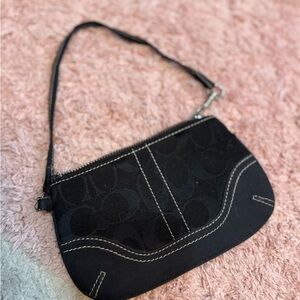 Coach Black Wristlet Clutch